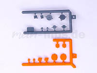 067-720000-09 - 1:120 Kreisverteiler & Gleisanschlusskästen orange, 8 Stück